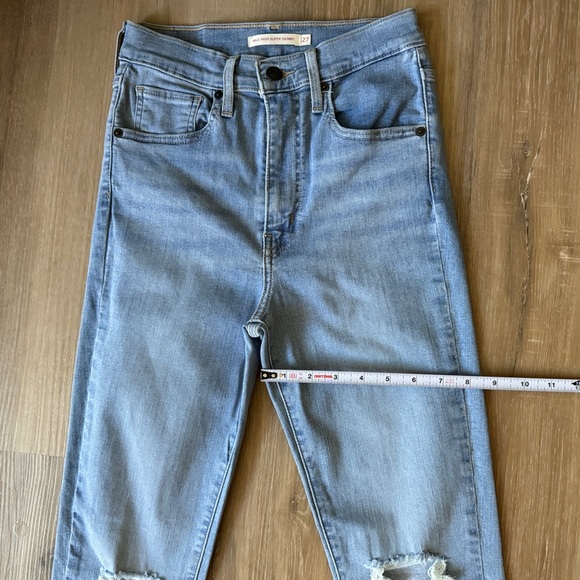 Levi’s Mile High Super Skinny Jeans Size 27 - Picture 8 of 10